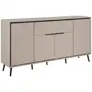 Bild 1 von Livetastic Sideboard, Sand, Metall, 6 Fächer, 1 Schubladen, 175x90x38 cm, Wohnzimmer, Kommoden & Sideboards, Sideboards