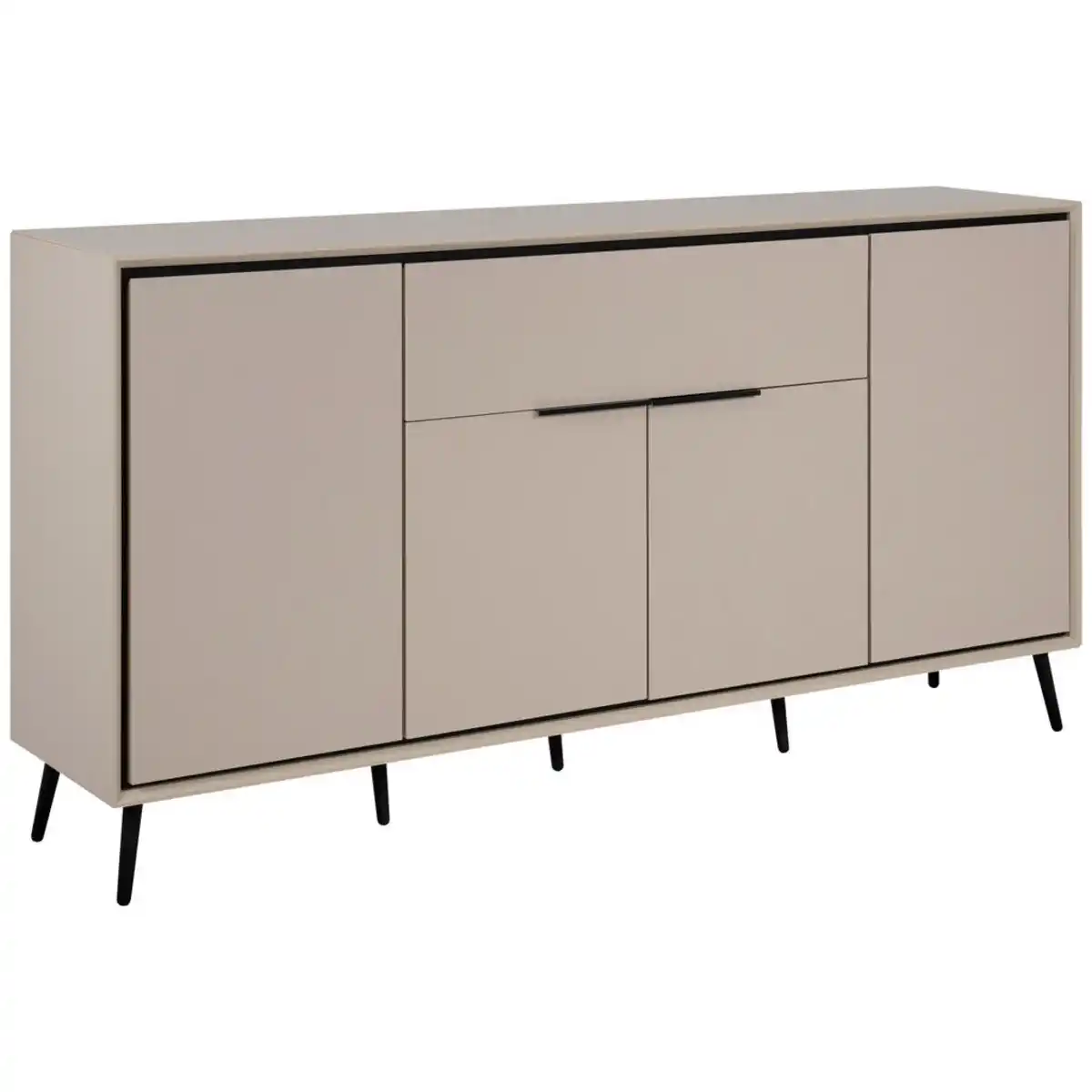 Bild 1 von Livetastic Sideboard, Sand, Metall, 6 Fächer, 1 Schubladen, 175x90x38 cm, Wohnzimmer, Kommoden & Sideboards, Sideboards