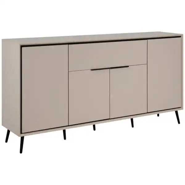 Bild 1 von Livetastic Sideboard, Sand, Metall, 6 Fächer, 1 Schubladen, 175x90x38 cm, Wohnzimmer, Kommoden & Sideboards, Sideboards