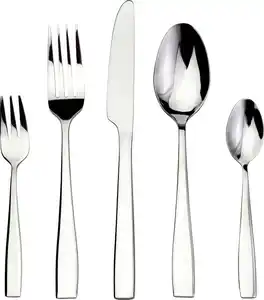 Besteckset Ivana Edelstahlfarben, 60-teilig, Edelstahlfarben