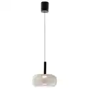 Bild 1 von Fabas Luce Led-Pendelleuchte Devero, Cognac, Metall, Glas, 200 cm, DIN EN ISO 9001, höhenverstellbar, 3 Helligkeitsstufen, Farben fixierbar, Farbtemperaturwechsler, Lampen & Leuchten, Innenbeleuchtu