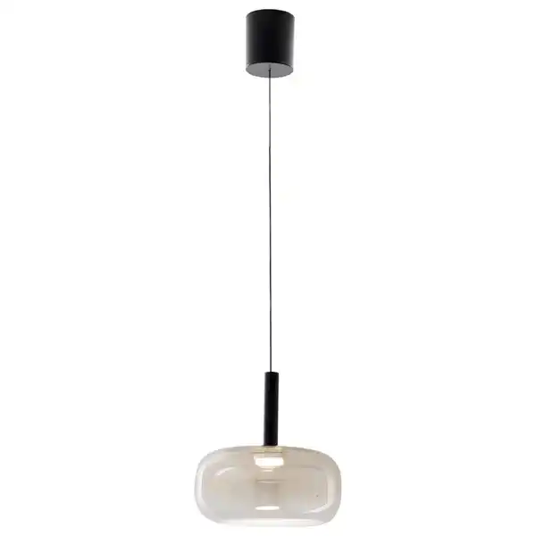 Bild 1 von Fabas Luce Led-Pendelleuchte Devero, Cognac, Metall, Glas, 200 cm, DIN EN ISO 9001, höhenverstellbar, 3 Helligkeitsstufen, Farben fixierbar, Farbtemperaturwechsler, Lampen & Leuchten, Innenbeleuchtu