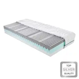 Komfortschaummatratze Wave H3+H4 ca. 120x200cm, Weiß