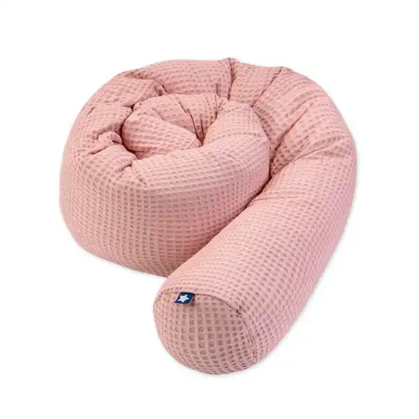 Bild 1 von Zöllner Nestchenschlange, Altrosa, Terracotta, Textil, Uni, Füllung: Faserbällchen, 14x180 cm, Textiles Vertrauen - Oeko-Tex®, Made in Germany, Schlafen, Babybett-Ausstattung, Babynestchen, Betts