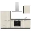 Bild 1 von Nobilia Küchenleerblock Riva, Weiß, Schiefer, Metall, 3 Schubladen, nur wie online abgebildet bestellbar, 270 cm, Blauer Engel, Pefc, Goldenes M, Made in Germany, DGM-Klimapakt, seitenverkehrt erh