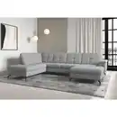Bild 1 von Sit & More Wohnlandschaft Zora E, Grau, Textil, 7,5-Sitzer, Ottomane links, U-Form, 319x212 cm, DGM-Klimapakt, Made in Europe, Oeko-Tex® Standard 100, Goldenes M, Rücken echt, Armteil rechts, Wohnz