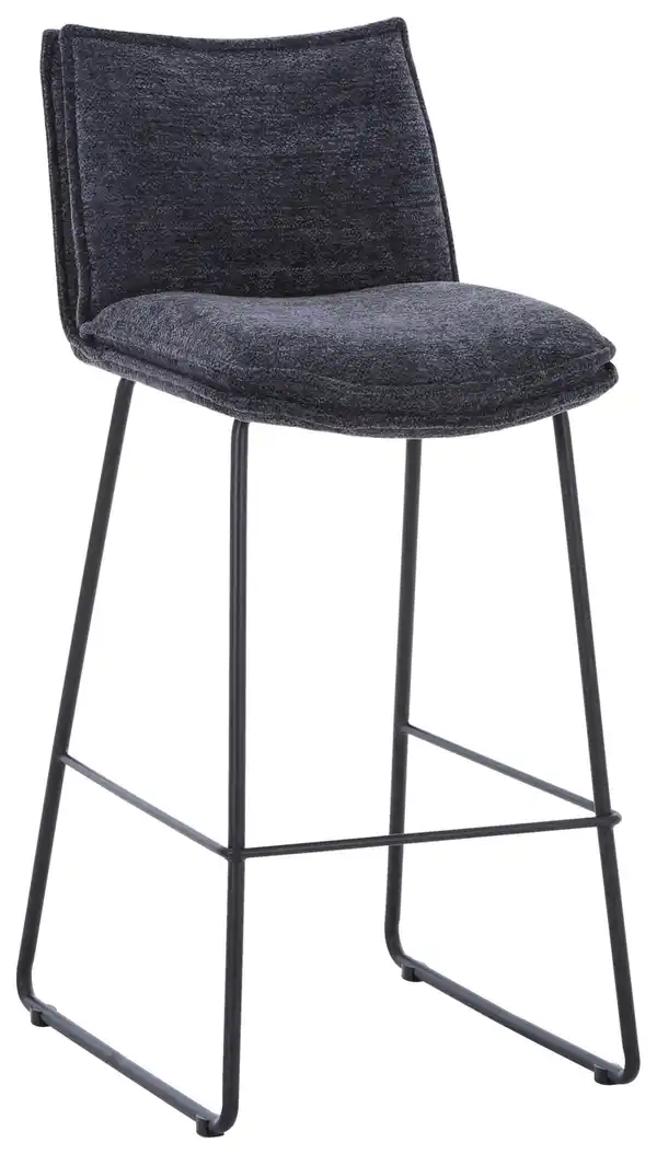 Bild 1 von Barhocker in Schwarz/Dunkelgrau, Schwarz, Dunkelgrau