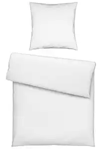 Bettwäsche Iris XL Weiß ca. 155x220cm, Weiß