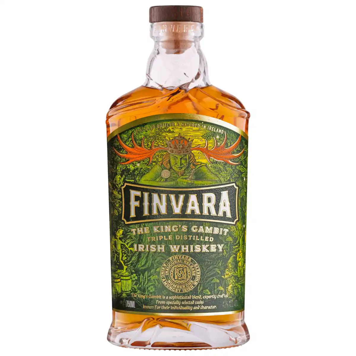 Bild 1 von Finvara The King's Gambit Triple Distilled Irish Whiskey 0,7l