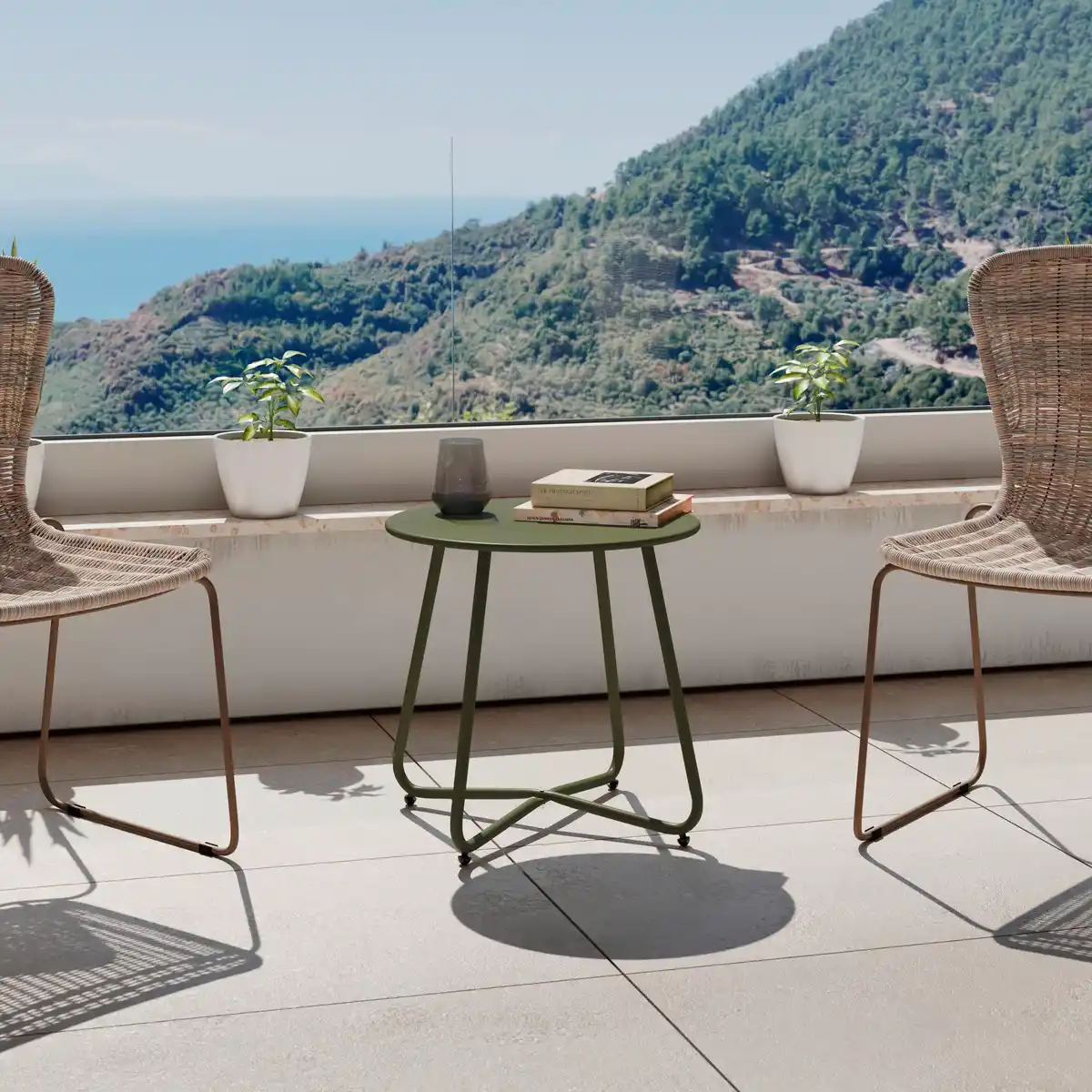 Bild 1 von Gartenbeistelltisch Uni Grün ca. 45x45cm, Grün