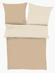 Bettwäsche Bugatti Satin ca. 135x200cm, Braun, Beige