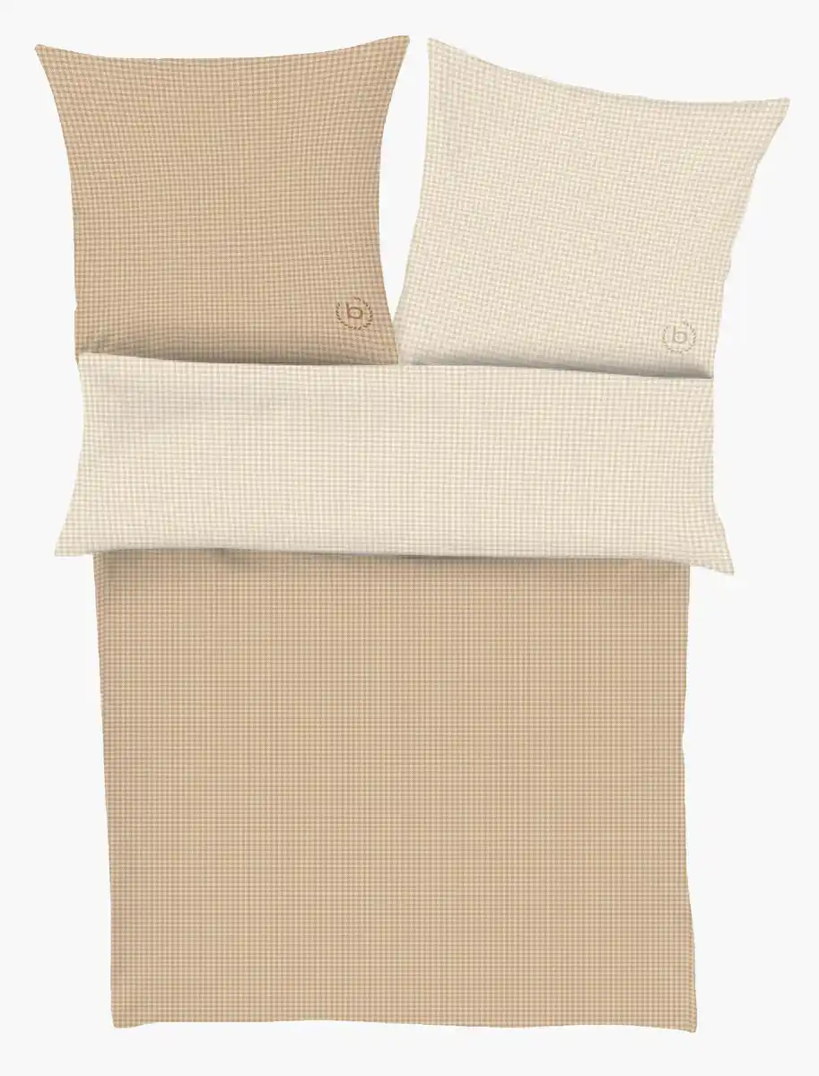Bild 1 von Bettwäsche Bugatti Satin ca. 135x200cm, Braun, Beige