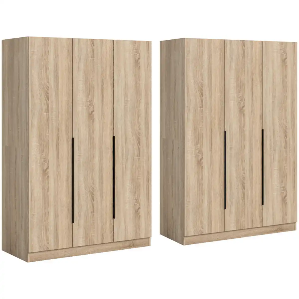 Bild 1 von Mid.you Drehtürenschrank, Sonoma Eiche, Holzwerkstoff, Holzoptik, 8 Fächer, 240x181x52 cm, FSC Mix, in verschiedenen Größen erhältlich, Schlafzimmer, Kleiderschränke, Drehtürenschränke