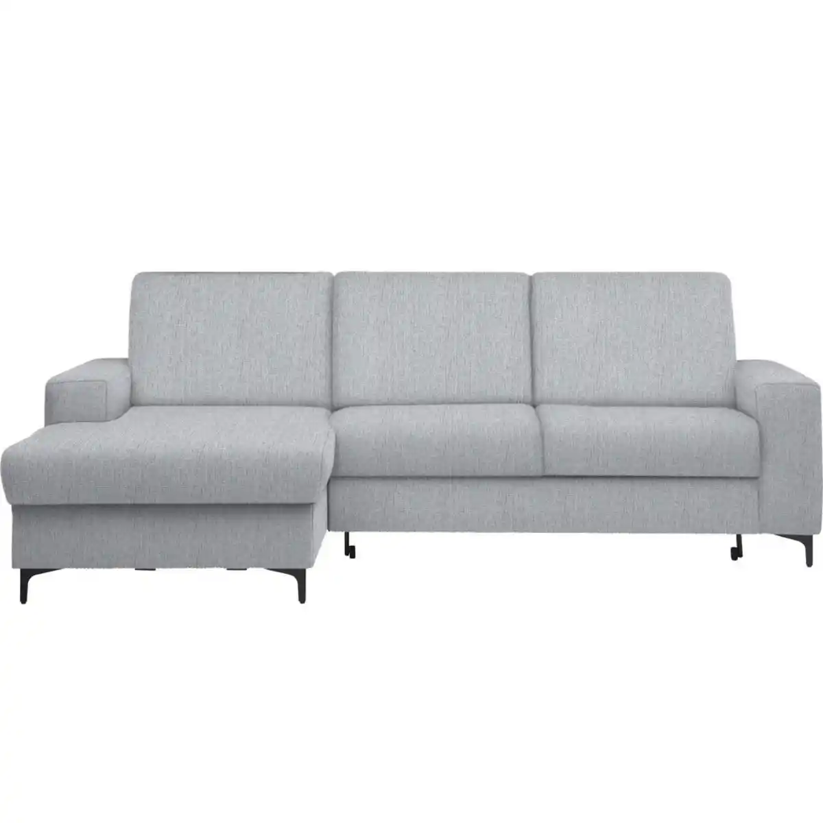 Bild 1 von Stylife Ecksofa, Grau, Hellgrau, Textil, 4-Sitzer, Ottomane links, L-Form, 247x167 cm, Typenauswahl, Stoffauswahl, seitenverkehrt erhältlich, Hocker Rücken echt, Wohnzimmer, Sofas & Couches, Wohnla