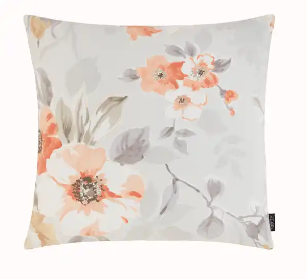 Bild 1 von Zierkissen Olivia in Orange/Weiß ca. 50x50cm, Orange, Weiß