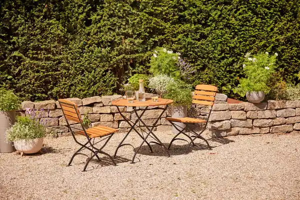 Bild 1 von Siena Garden Gartentisch D: ca.85cm Robinie, Schwarz, Robinienfarben