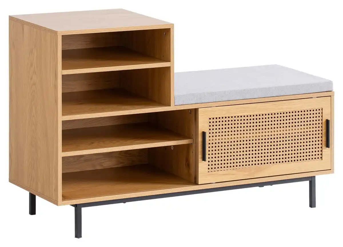 Bild 1 von Schuhbank WL6.833 ca.120x75,5x40cm Eichefarben, Eichefarben