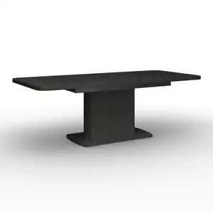 Ausziehtisch Amado Schwarz Eiche furniert, Schwarz