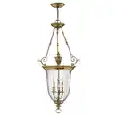 Bild 1 von Elstead Lighting Hängeleuchte Cambridge, Messing, Metall, 124 cm, Grüner Punkt, RoHS, Lampen & Leuchten, Innenbeleuchtung, Hängelampen, Esstischlampen