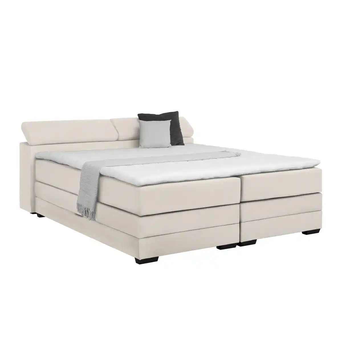 Bild 1 von Boxspringbett Sevilla Beige ca. 160x200cm, Beige
