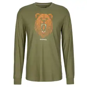 GEOMETRIC BEAR LONG SLEEVE GRAPHIC TEE Herren - Langarmshirt