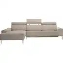 Bild 1 von Sedda Ecksofa, Natur, Textil, 5-Sitzer, Ottomane rechts, L-Form, 288x205 cm, Austria Gütezeichen, AZO-frei, Fußauswahl, Stoffauswahl, planbar, seitenverkehrt erhältlich, Hocker Rücken echt, Wohnz