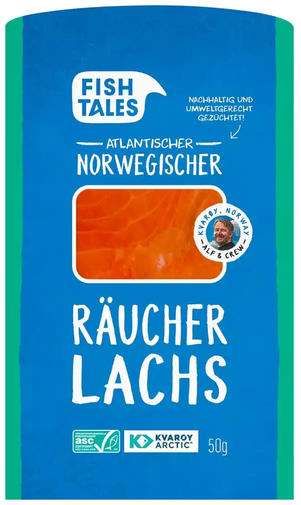 Bild 1 von FISH TALES Räucherlachs, 50-g-Packg.