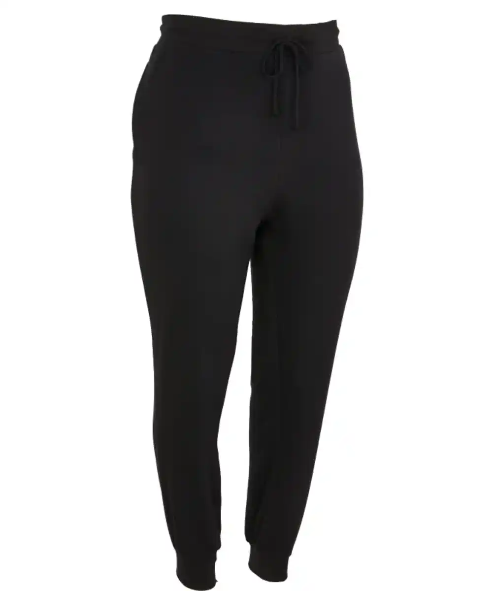 Bild 1 von Jogginghose mit Rippbündchen, schwarz