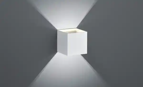 Bild 4 von Trio LED-Wandleuchte, ´Kubus` weiß matt