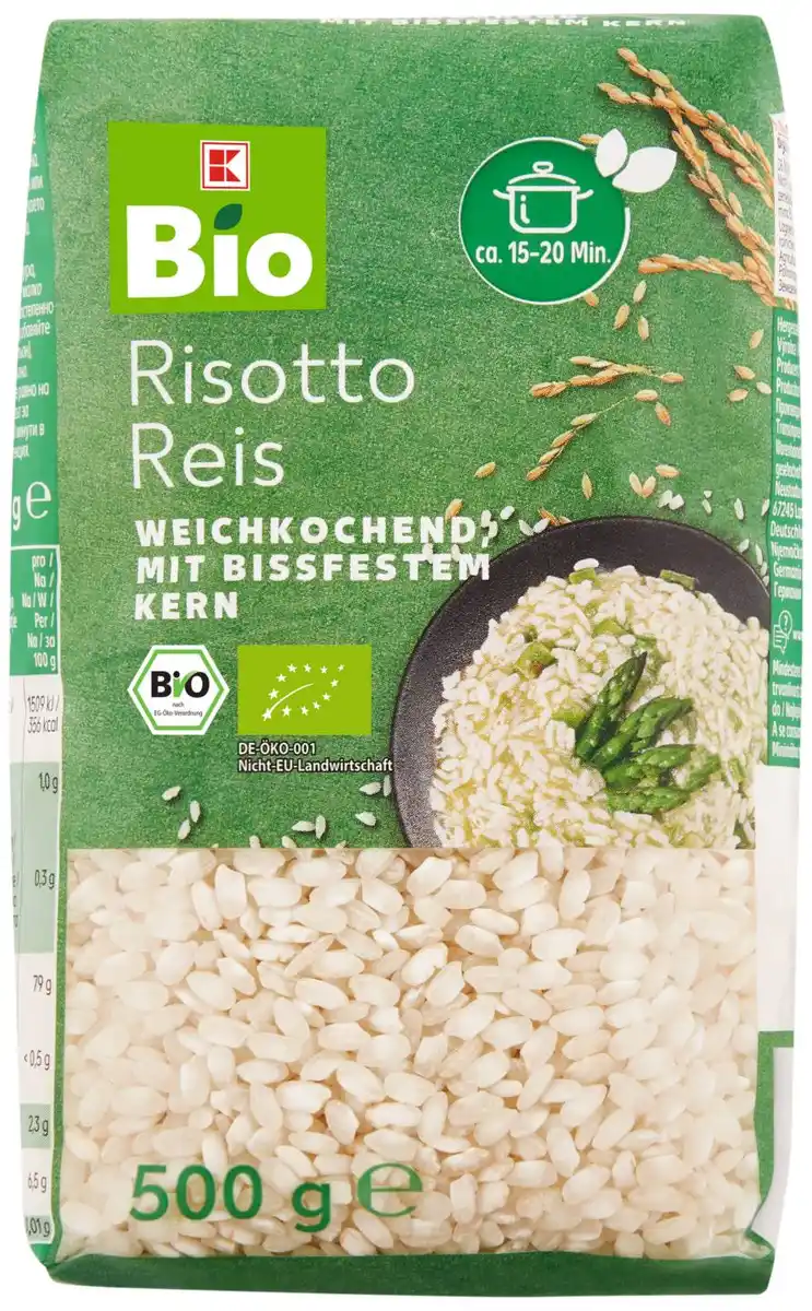 Bild 1 von K-BIO Bio-Risotto-Reis, 500-g-Packg.