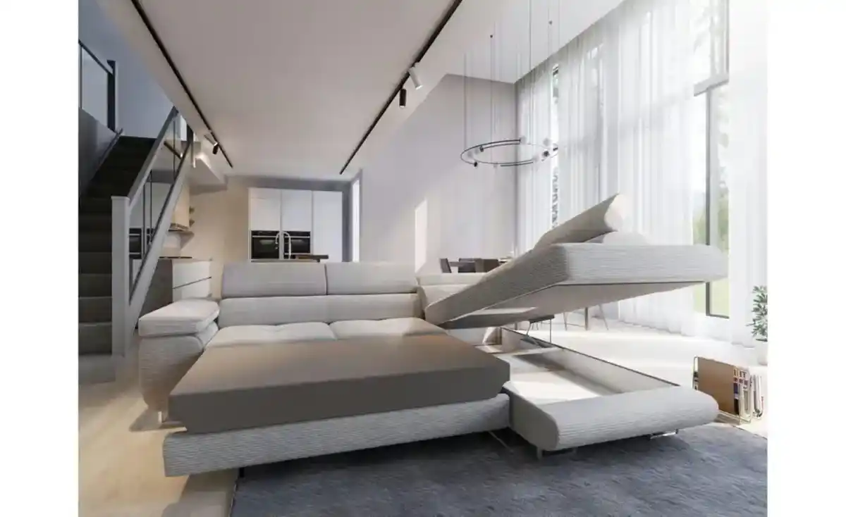 Bild 4 von MASSENO Ecksofa mit Schlaffunktion Apiro