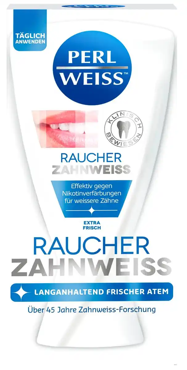 Bild 1 von PERLWEISS Zahncreme Raucher-Zahnweiß, 50-ml-Fl.