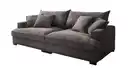 Bild 1 von Big Sofa Cord grau - 242 cm - Nosagunterfederung - TRIBECCA