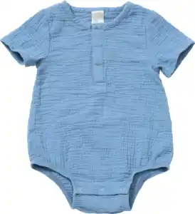 ALANA Body Kurzarm aus Musselin, blau, Gr. 74/80, 1 St