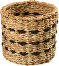Bild 1 von BOLTZE Korb aus Seegras, rund, natur-schwarz (16x17 cm), 1 St