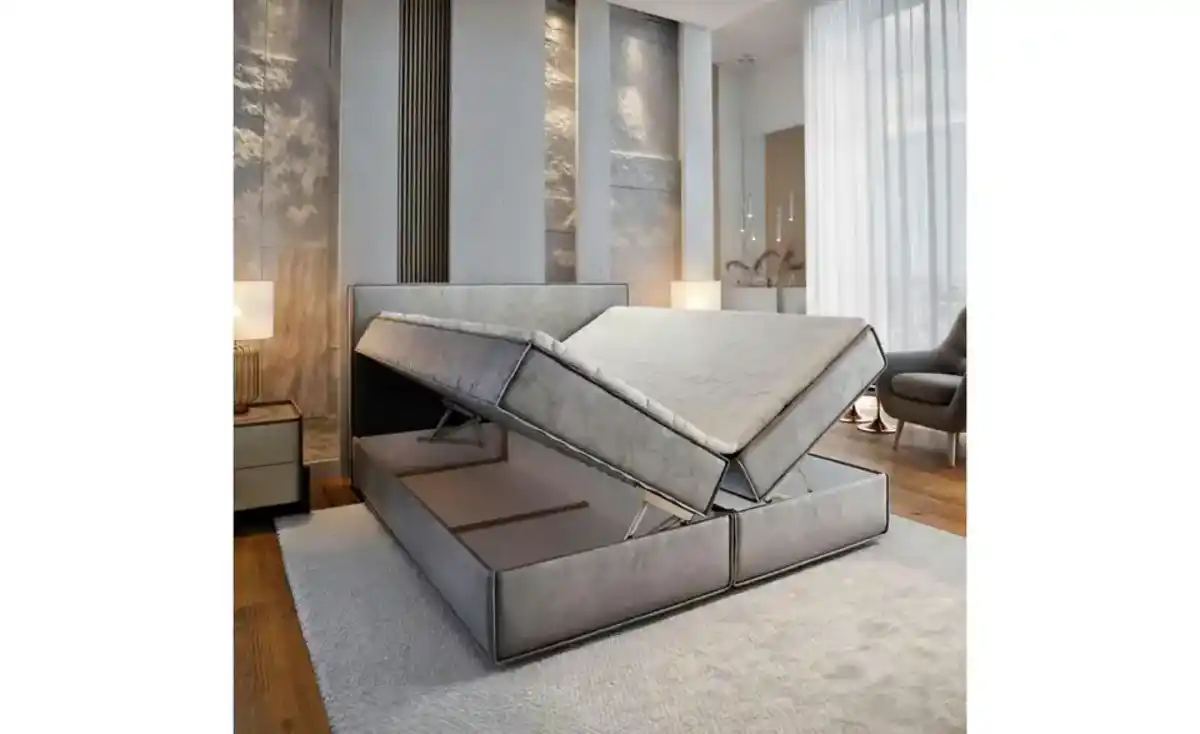 Bild 2 von MASSENO Boxbett mit Bettkasten Pellio