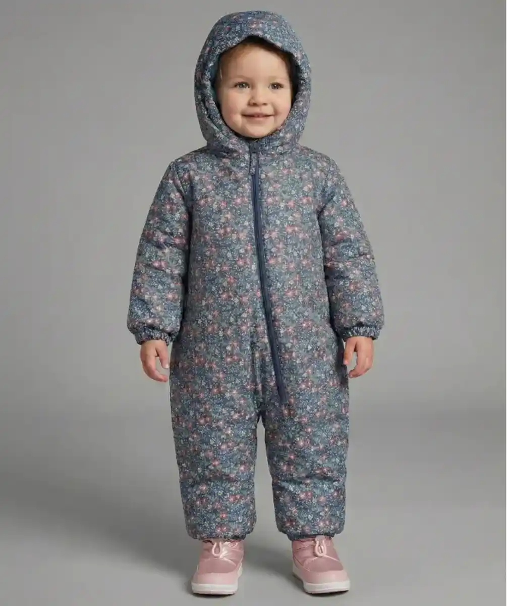 Bild 1 von Geblümter Skianzug, blau