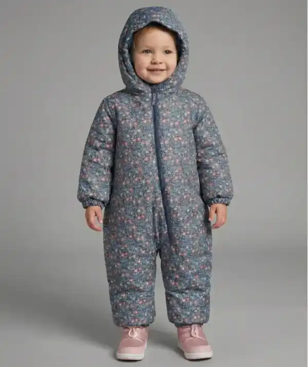 Bild 1 von Geblümter Skianzug, blau