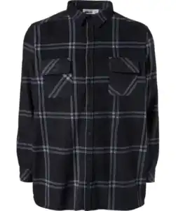 Fleecehemd, schwarz kariert