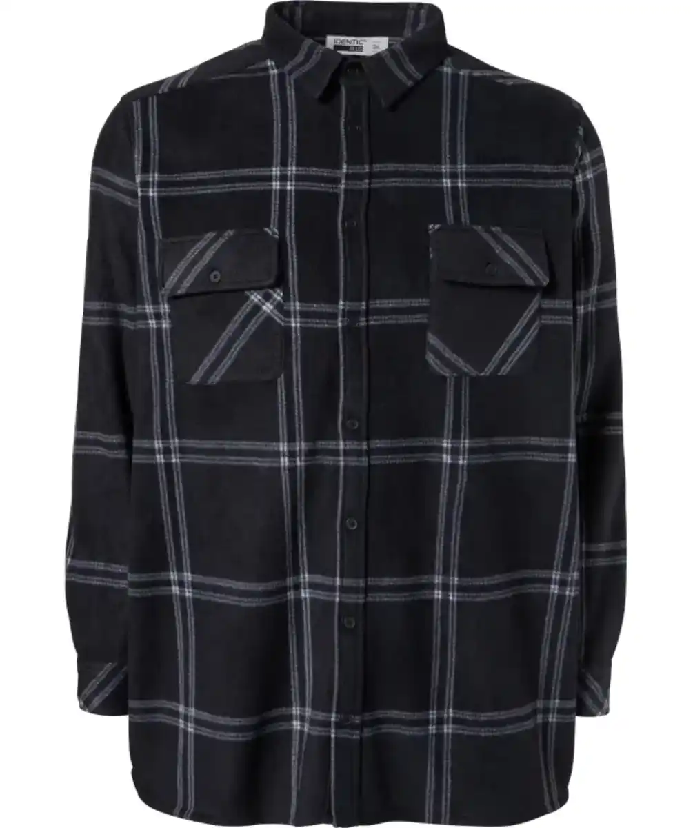 Bild 1 von Fleecehemd, schwarz kariert