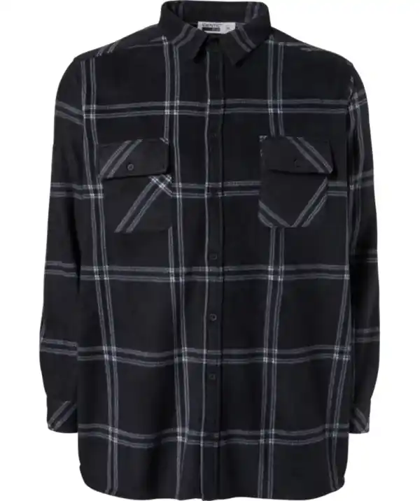 Bild 1 von Fleecehemd, schwarz kariert