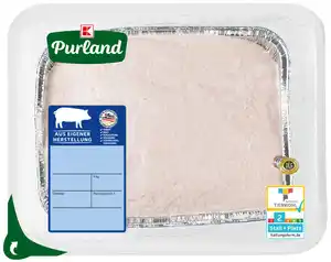K-PURLAND Bayerischer Leberkäse fein, 1-kg-Packg.