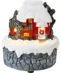 LED-Weihnachtsszene, weiß