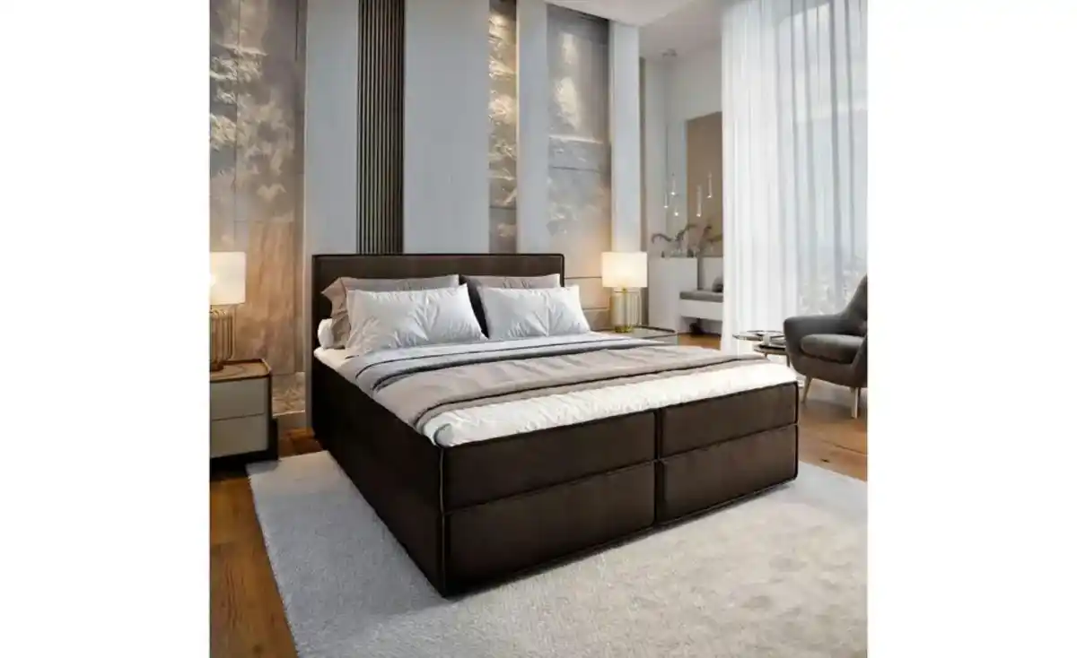 Bild 1 von MASSENO Boxbett mit Bettkasten Pellio