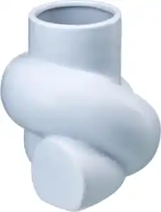BOLTZE Vase "Knoten", hellblau (17x14x14 cm), 1 St