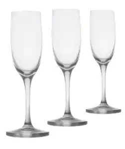 Klare Sektgläser, transparent