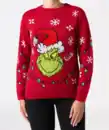 Bild 1 von Grinch Strickpullover Weihnachten, rot