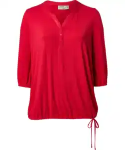 Shirt mit Schnürung, rot