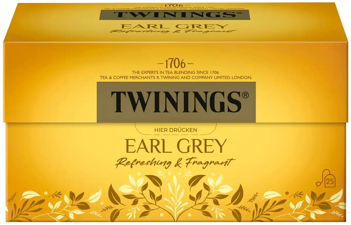 Bild 1 von TWININGS Schwarzer Tee, 25 Btl. = 50-g-Packg.