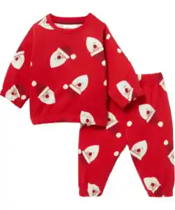 Newborn Sweatshirt + Hose Weihnachten, rot